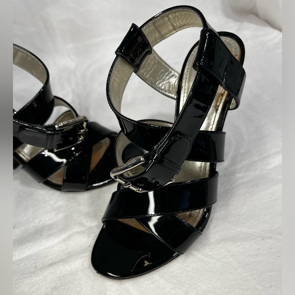 Dolce & Gabanna polished black leather heels🖤